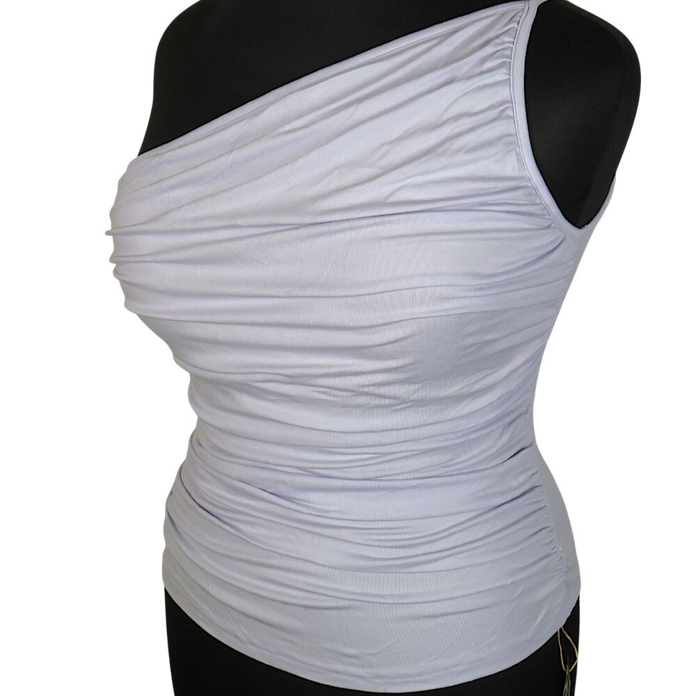 OGL Asymmetrical White Tank Top - Picture 5 of 8